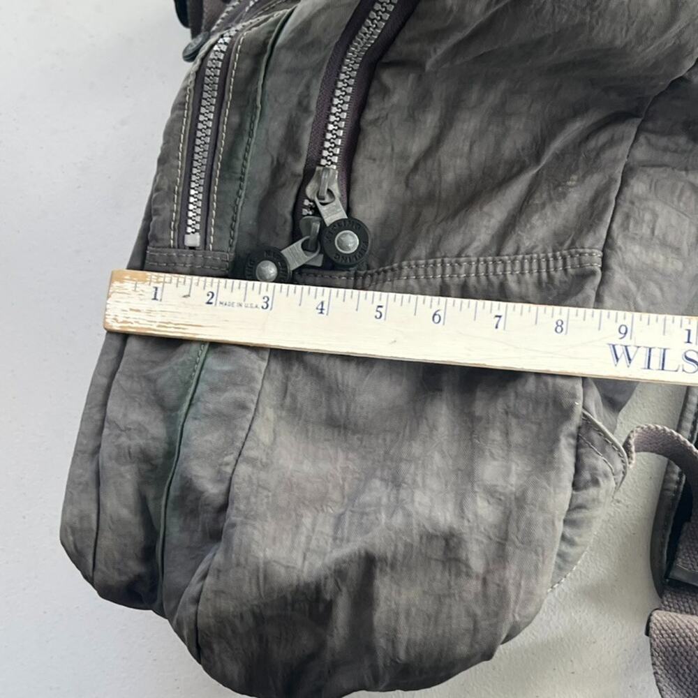 Kipling Gray Large Full Size Backpack Multiple Co… - image 8